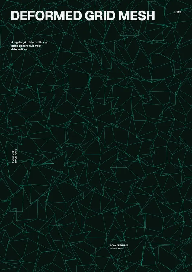 Plakat Deformed Grid Mesh