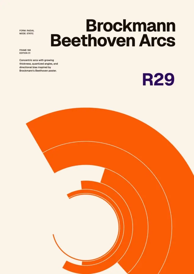 Plakat Brockmann Beethoven Arcs, R29
