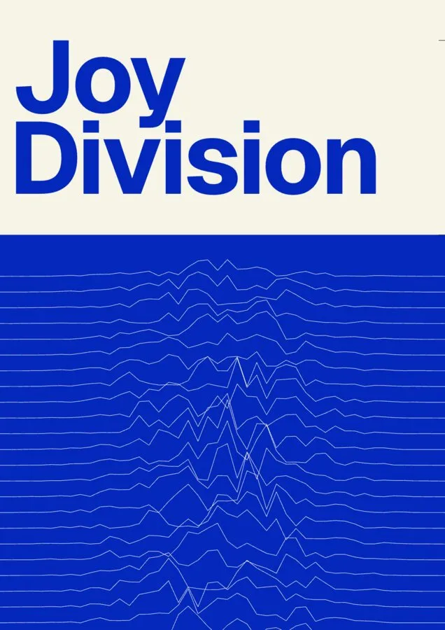 Plakat Joy Division, blau